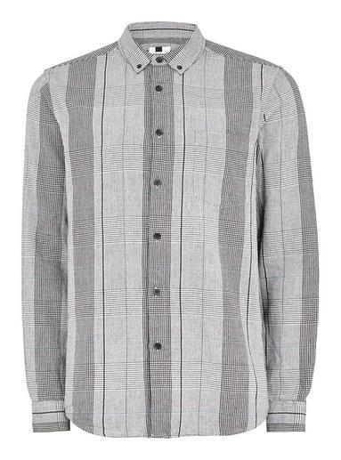Topman Mens Multi Heritage Check Long Sleeve Shirt