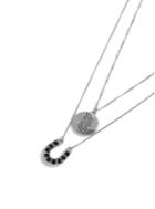 Topman Mens Silver Horseshoe Necklace*