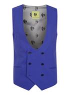 Topman Mens Noose & Monkey Bright Blue Suit Vest