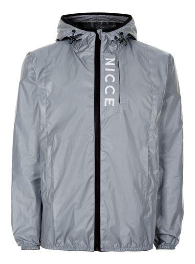Topman Mens Nicce Silver 'vind' Jacket