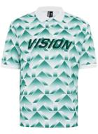 Topman Mens Multi Vision Street Wear Green Football Top