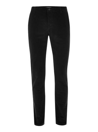 Topman Mens Black Corduroy Stretch Skinny Trousers