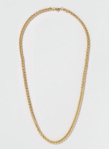 Topman Mens Metallic Gold Twist Chain Necklace*
