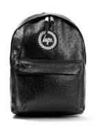 Topman Mens Black Hype Ostrich Leather Backpack*
