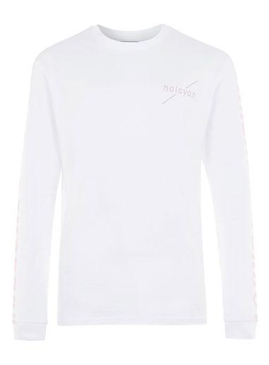 Topman Mens White Hlycn Print Long Sleeve T-shirt