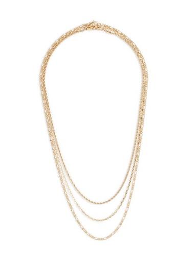 Topman Mens Metallic Gold Layered Necklace*