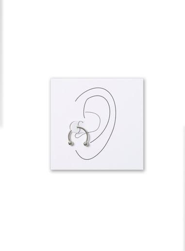 Topman Mens Silver Look Tragus Earring*
