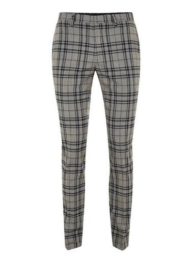 Topman Mens Multi Gray Navy Check Ultra Skinny Pants