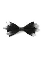 Topman Mens Silver Tipped Edge Feather Bow Tie*