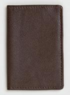 Topman Mens Brown Bifold Leather Wallet