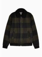 Selected Homme Mens Selected Homme Black Watch Check Bomber Jacket