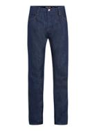 Topman Mens Blue Tmd Dark Wash Straight Leg Jeans