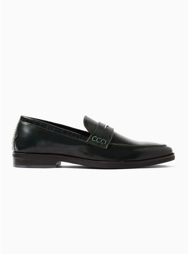 Topman Mens Green 'hawley Penny' Loafers