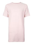 Topman Mens Pink Longline T-shirt