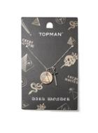 Topman Mens Grey Metal Dagger Necklace*