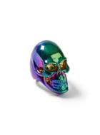 Topman Mens Green Petrol Skull Ring*