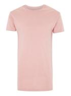 Topman Mens Pale Pink Longline Skinny Fit T-shirt