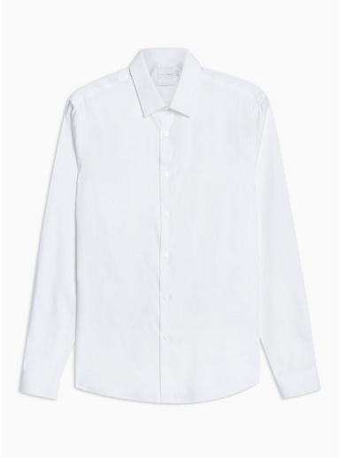 Topman Premium Mens Topman Premium White Long Sleeve Dress Shirt