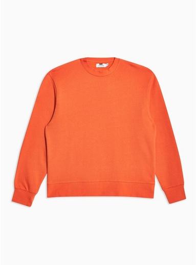 Topman Mens Brown Rust Orange Sweatshirt