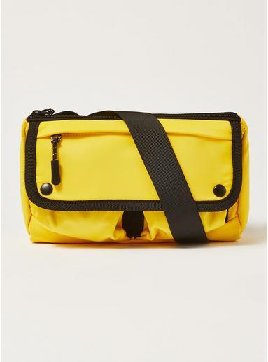 Topman Mens Yellow Cross Body Bag