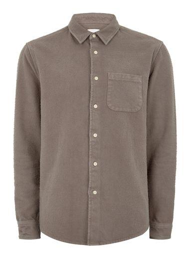 Topman Mens Grey Ltd Gray Dawson Flannel Shirt