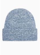 Topman Mens Multi Blue And White Ribbed Beanie
