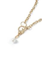 Topman Mens Gold Pearl Necklace*