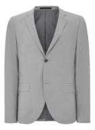 Topman Mens Light Grey Fleck Skinny Suit Jacket