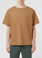 Topman Mens Brown Camel Boxy Fit T-shirt