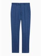 Topman Mens Navy Skinny Fit Premium Suit Trousers