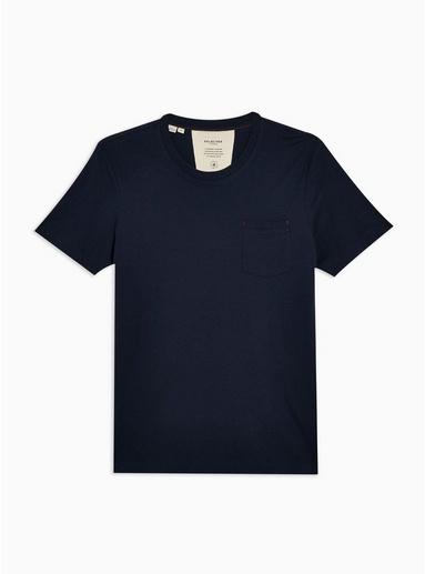 Selected Homme Mens Selected Homme Navy Jared Pocket T-shirt With Organic Cotton