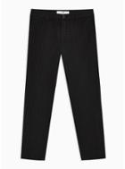 Topman Mens Black Check Slim Trousers