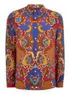 Topman Mens Multi Printed Baroque Long Sleeve Shirt