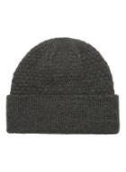 Topman Mens Grey Charcoal Cable Knit Beanie