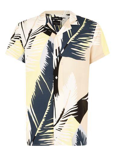 Topman Mens Multi Selected Homme Abstract Hawaiian Short Sleeve Shirt