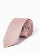 Topman Mens Pink Plain Tie