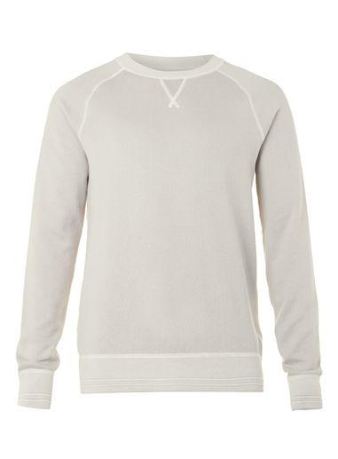 Topman Mens Stone Contrast Stitch Crew Neck Sweater