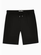 Topman Mens Black Raw Hem Shorts