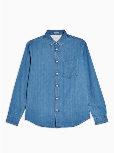 Selected Homme Mens Selected Homme Blue Slim Shirt