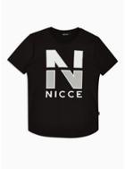 Topman Mens Nicce Black 'campus' T-shirt