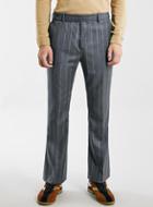 Topman Mens Tmd Blue Pinstripe Pants