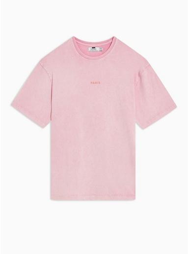 Topman Mens Pink Paris Oversized T-shirt