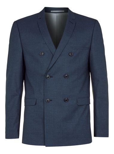Topman Mens Selected Homme Blue Suit Jacket