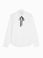 Topman Mens Premium White Penny Collar Slim Shirt