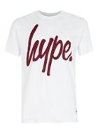 Topman Mens Hype White Script T-shirt*
