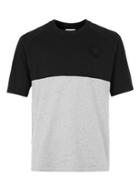 Topman Mens Mid Grey Converse Black And Grey Block T-shirt