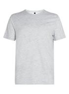 Topman Mens Grey Gray Marl Slim Fit T-shirt