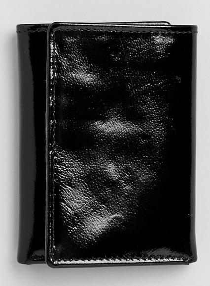 Topman Mens Premium Black Leather Wallet