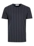 Topman Mens Selected Homme Blue Crew Neck T-shirt