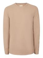 Topman Mens Selected Homme Dusty Pink Exposed Seam Long Sleeve T-shirt